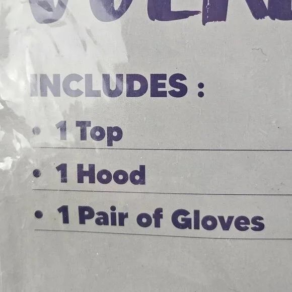 Spooktacular Creations Child Werewolf Costume L 10-12 Yrs With Top Hood Gloves - Picture 5 of 9